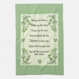 常にアイルランドの天恵を望みます キッチンタオル