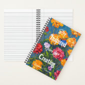 常にインスパイアされよう カーネーションの花 大人 ノートブック (内側)