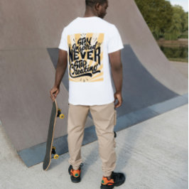 常にインスピレーションを 創造を止めるな - 大胆なモチベーション Tシャツ