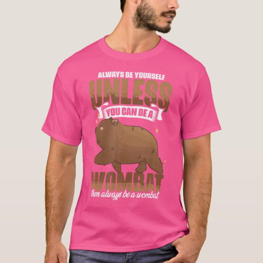 常にウォンバット有袋動物のオーストラリアの子宮 Tシャツ (正面)