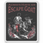 常にエスケープヤギを持っている（より暗いアイテム） シール (正面)