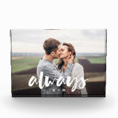 常にオーバーレイカップルをスクリプパーソナライズされたトする フォトブロック (正面)