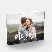 常にオーバーレイカップルをスクリプパーソナライズされたトする フォトブロック (左)