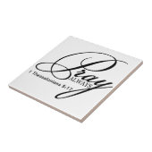 常にカスタムな陶磁器の写真のタイルを祈って下さい タイル (側面)