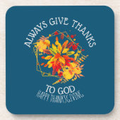 常にカスタム神に与え感謝していの コースター (正面)