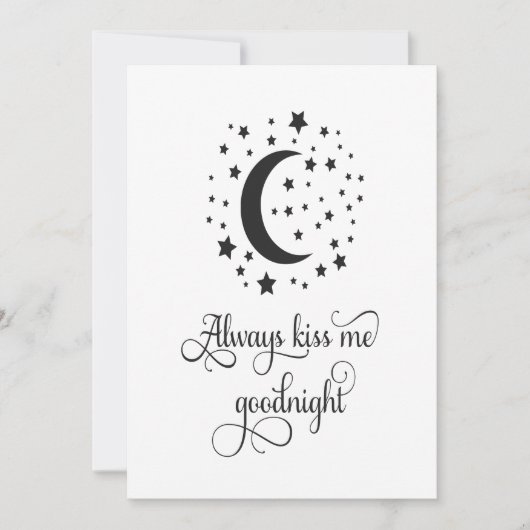 常にキスマイグッドナイトカード 招待状 (正面)