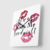 常にキスマイグッドナイト スクエア壁時計 (傾斜)