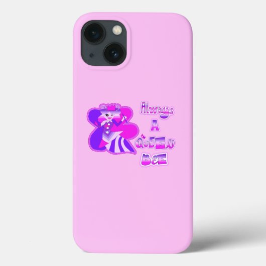 常にクイーンビーのライトピンク Case-Mate iPhoneケース (裏面)