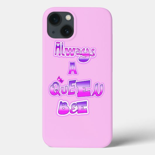 常にクイーンビーのライトピンク Case-Mate iPhoneケース (裏面)