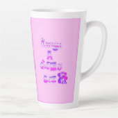 常にクイーンビーベビーピンクラテカップ カフェラテマグ (右)