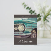 常にクラシックAヴィンテージカーラバー誕生日カード シーズンカード (スタンド正面)