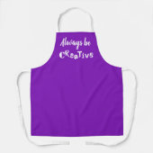 常にクリエイティブパープルエプロン エプロン (正面)