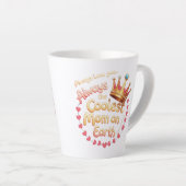 常にクールお母さん – かわいい12oz小 カフェラテマグ (右アングル)