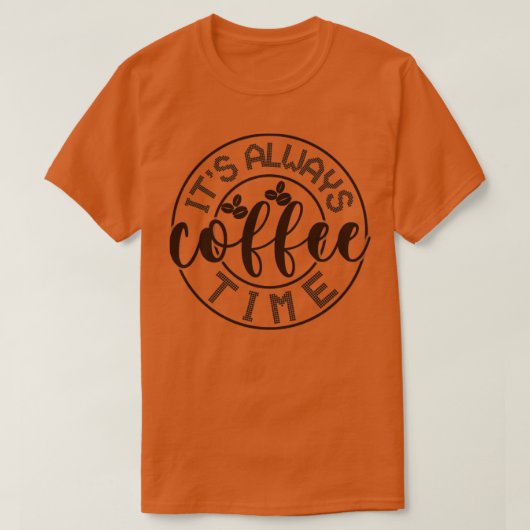 常にコーヒー時間2 Tシャツ (デザイン正面)