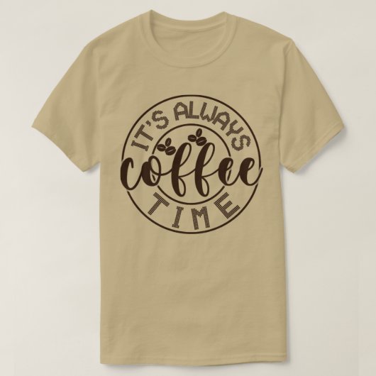 常にコーヒー時間2 Tシャツ (デザイン正面)