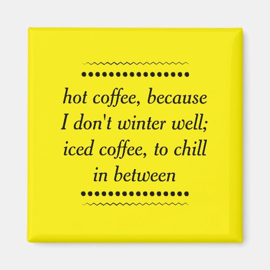 常にコーヒー マグネット (正面)