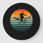 常にサンセットを追うヴィンテージ時計 ラージ壁時計 (正面)