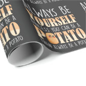 常にジャガイモになる – ジャガイモの植物農家 ラッピングペーパー (ロールコーナー)