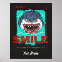 常にスマイルおもしろいシャーク愛する女の子のためだけに