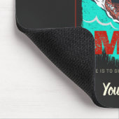 常にスマイルおもしろいシャーク愛する女の子のためだけに マウスパッド (コーナー)