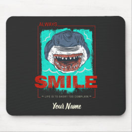常にスマイルおもしろいシャーク愛する女の子のためだけに マウスパッド