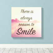 常にスマイル キャンバスプリント (インサイチュ (ウッドフロア))