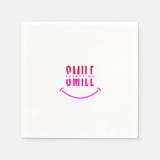 常にスマイル スタンダードカクテルナプキン (正面)