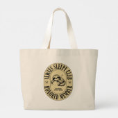 常にスリーピークラブトートバッグ – スロおもしろいースデザイン ラージトートバッグ (裏面)