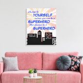 常にスーパーヒーロー漫画ブックボーイズのウォールアート キャンバスプリント (インサイチュ (リビング))