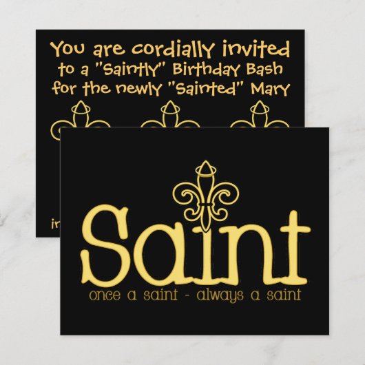 常にセイント 招待状 (正面/裏面)
