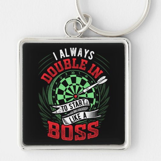 常にダブルインして開始 – Dart Player Premium キーホルダー (正面)