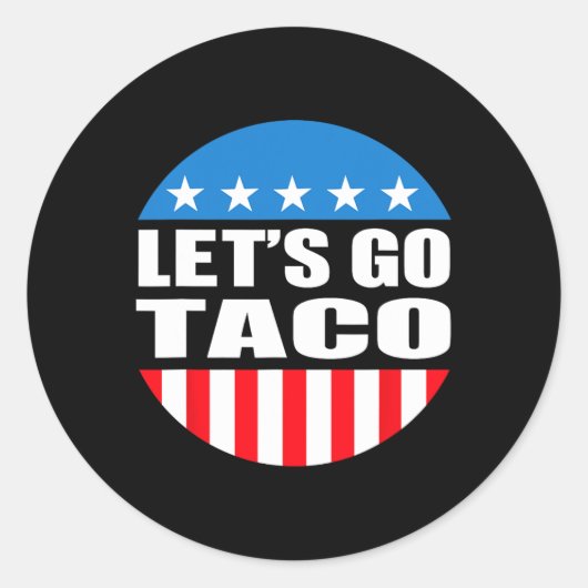 常にチキンアウトウレッツタコおもしろいミーム ラウンドシール (正面)