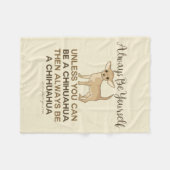 常にチワワ フリースブランケット (正面(横))