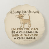 常にチワワ ラウンドクッション (裏面)