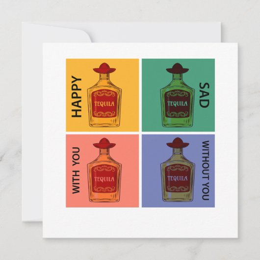 常にテキーラ  招待状 (正面)