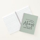 常にハイロードのセージを受け取るやる気を起こさせる ノートブック (内部)