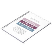 常にハイロードやる気を起こさせる引用文 ノートブック (左側)