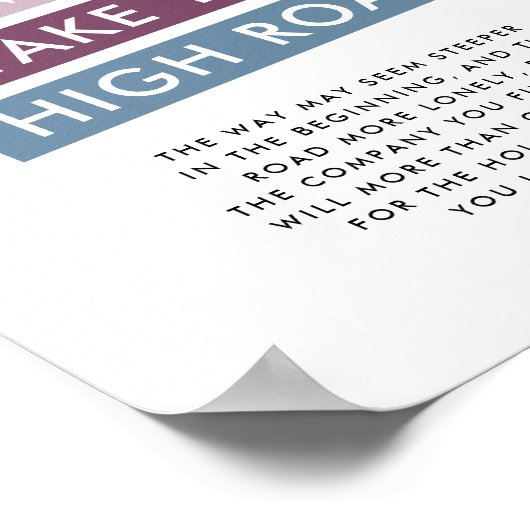 常にハイロードやる気を起こさせる引用文 ポスター (角)