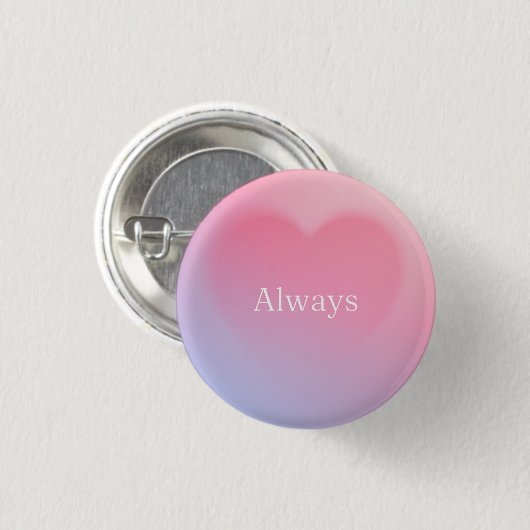 常にハート 缶バッジ (正面&裏面)