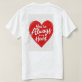 常にハート Tシャツ (デザイン裏面)