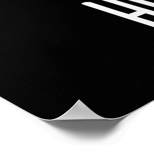 常にヒール歯の歯のプンおもしろいダークBG ポスター (角)