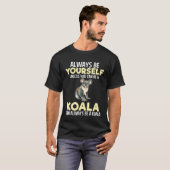 常にビーコアラズーキーパー動物愛好家ティー Tシャツ (正面フル)