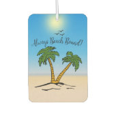 常にビーチバインド、ビーチヤシの木 カーエアーフレッシュナー (正面)