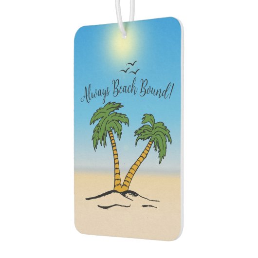 常にビーチバインド、ビーチヤシの木 カーエアーフレッシュナー (左)