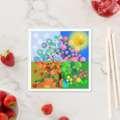 常にピックボールシーズン冬春夏秋 スタンダードカクテルナプキン (インサイチュ)