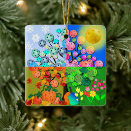 常にピックボールシーズン冬春夏秋 セラミックオーナメント