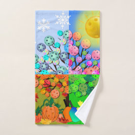 常にピックボールシーズン冬春夏秋 ハンドタオル