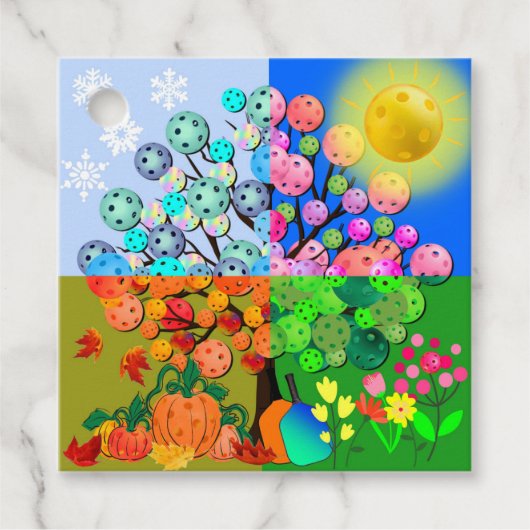 常にピックボールシーズン冬春夏秋 フェイバータグ (正面)