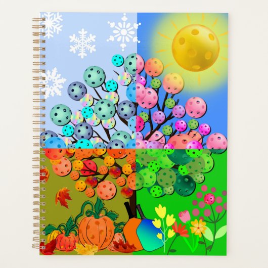 常にピックボールシーズン冬春夏秋 プランナー手帳 (正面)