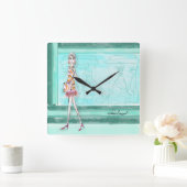 常にファッション スクエア壁時計 (ホーム)